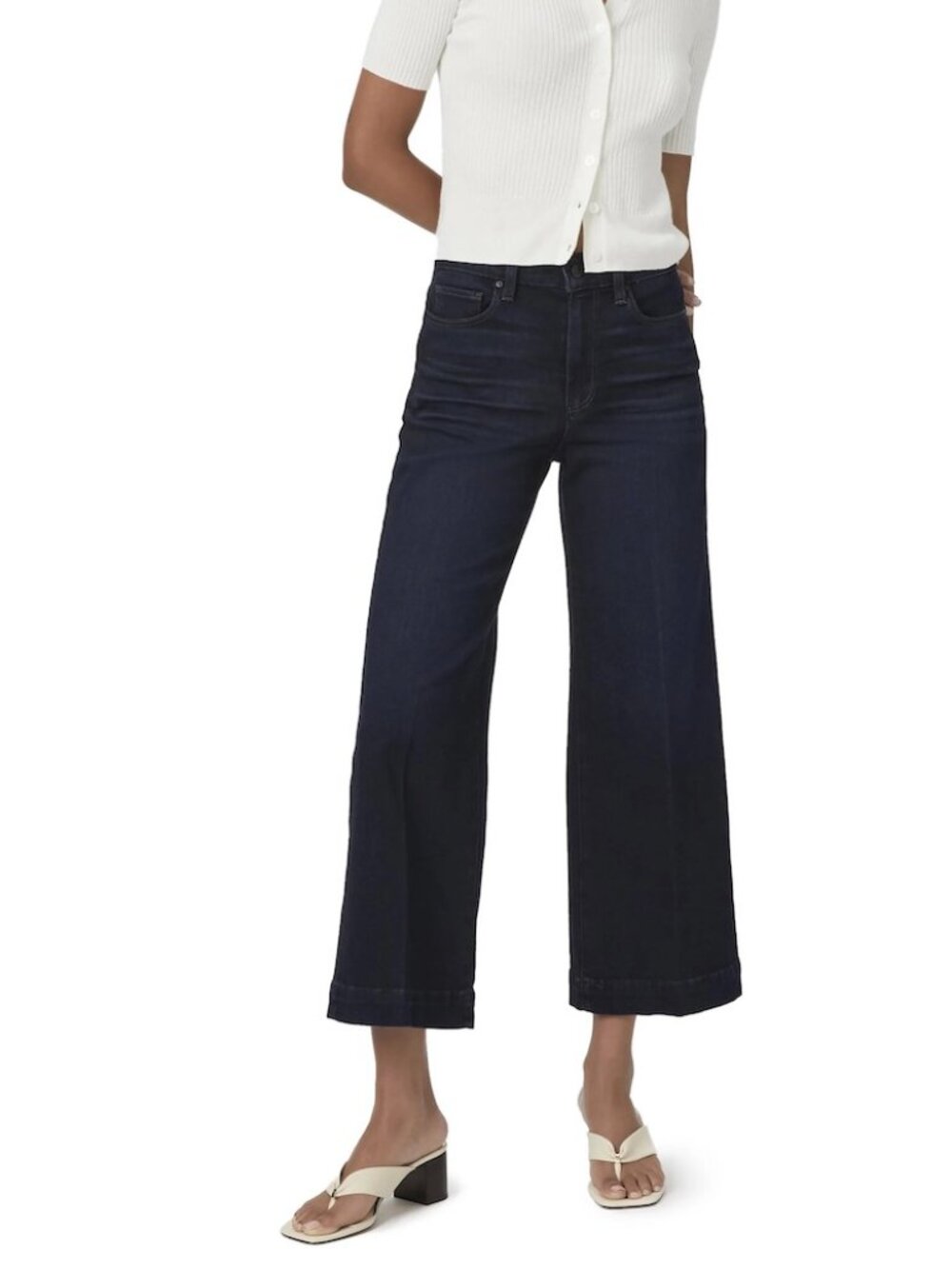 Paige Anessa Ankle Wide Leg Jeans in Duchess Women's Size 30 NEW